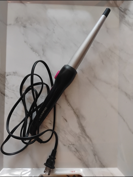 Remington Other - Conical Curling Wand in Silver & Black By Remington